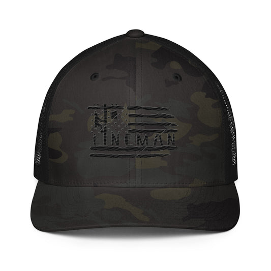 Timeless Closed-Back Trucker Hat: Lineman Edition